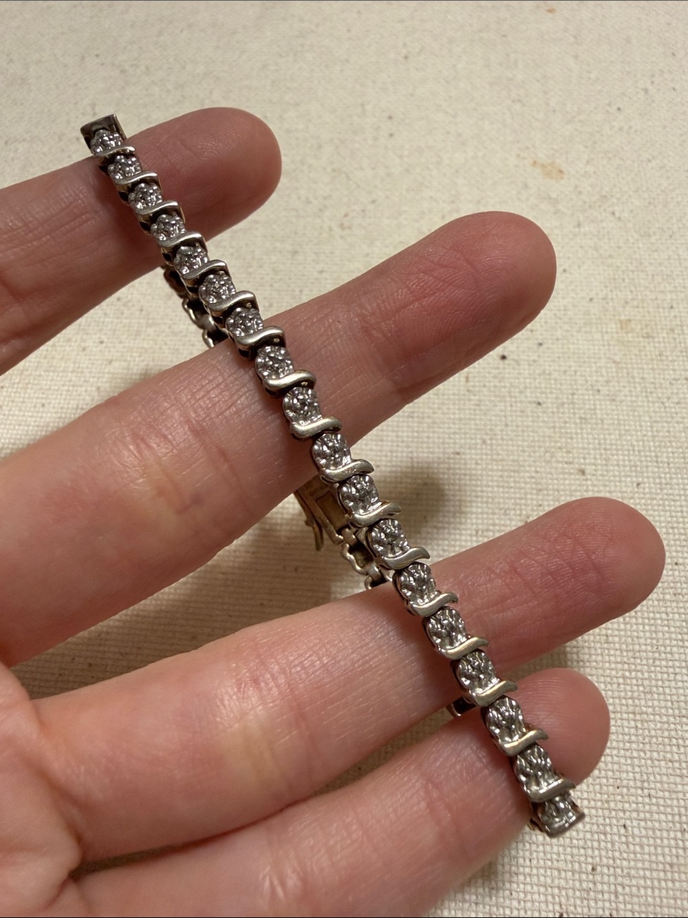 Classic sterling silver 925 7.75’ in Cubic Zirconia Tennis Bracelet